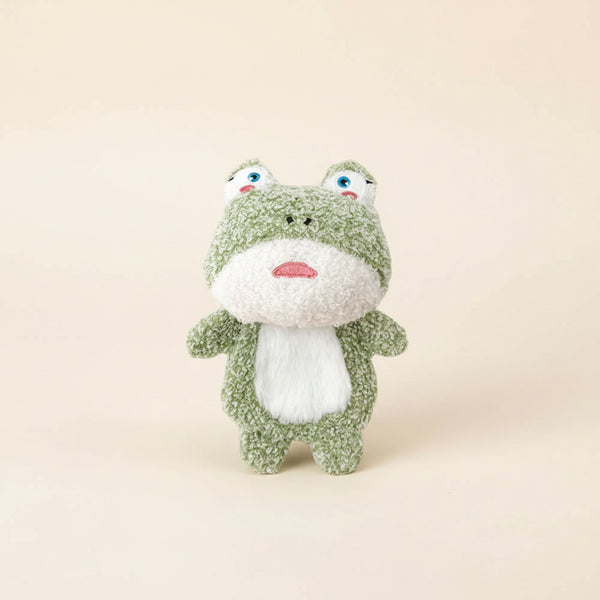 Cute Small Animal Dog Plush Toys Full Body Rattle with Built-In Squeaker Interactive Pet Playtime Toy to Reduce Loneliness