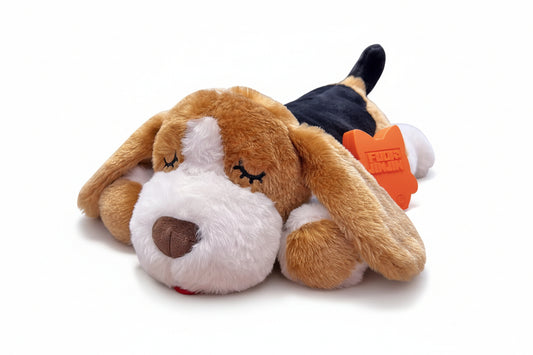 Puppy Dog Heartbeat Toy, Sleep Aid Crate Kennel Training Puppy Toy, Interactive Pet Squeaky Chew Dog Toy