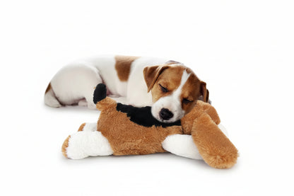 Puppy Dog Heartbeat Toy, Sleep Aid Crate Kennel Training Puppy Toy, Interactive Pet Squeaky Chew Dog Toy