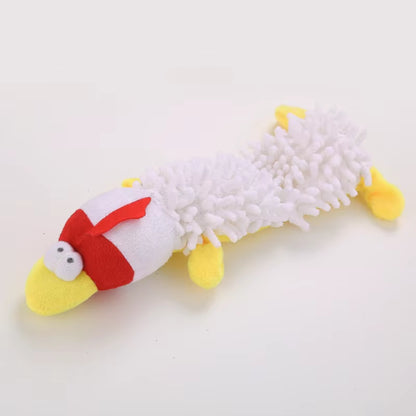 Durable Pet Dog Plush Toy for Small Breeds - Animal Shape Squeaky Chew Cleaning Toy for Chihuahua Yorkshire Bichon Puppies